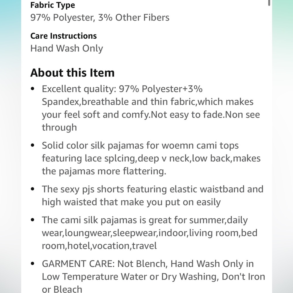Silk Satin Pajamas - Picture 2 of 3